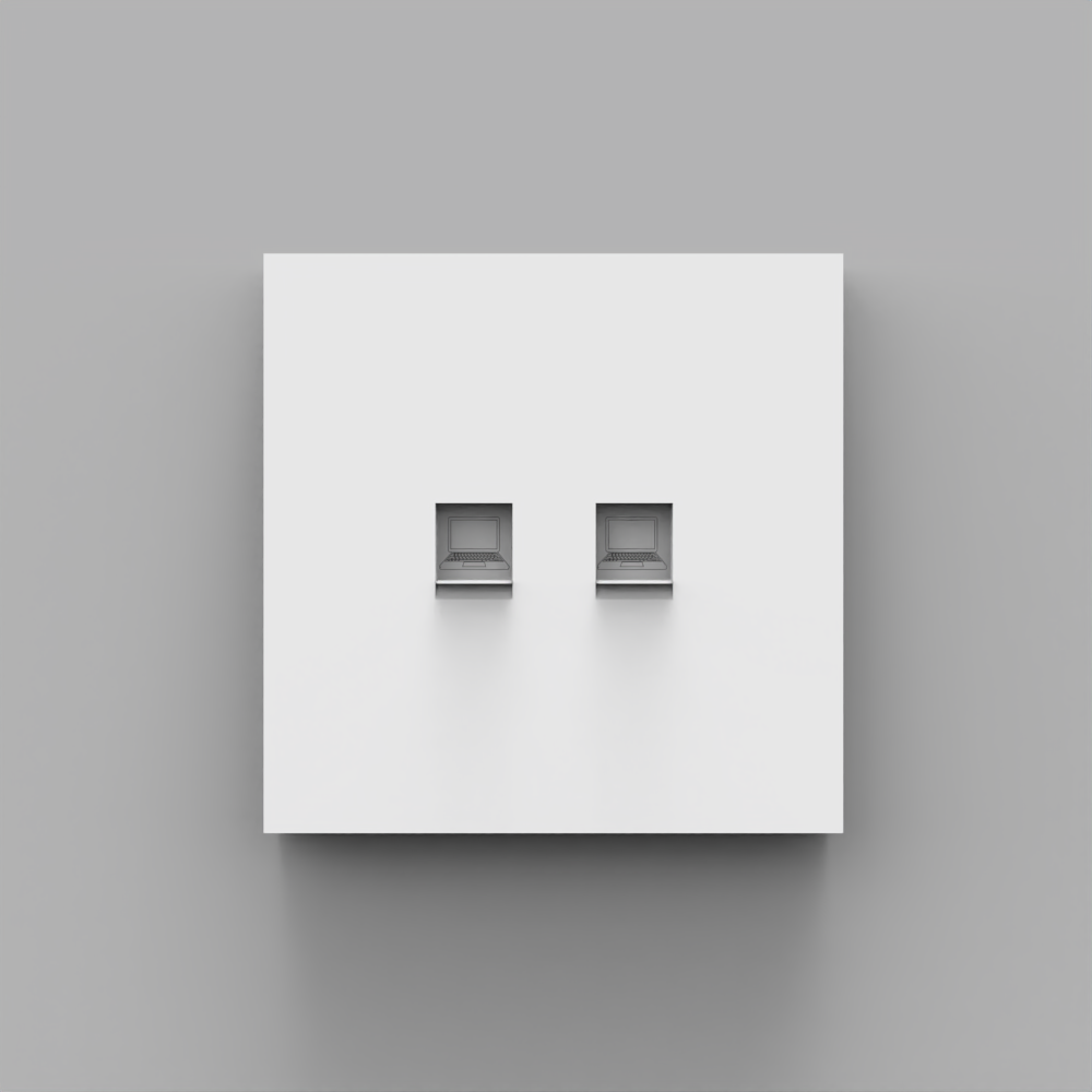 插座-塑料-双电脑