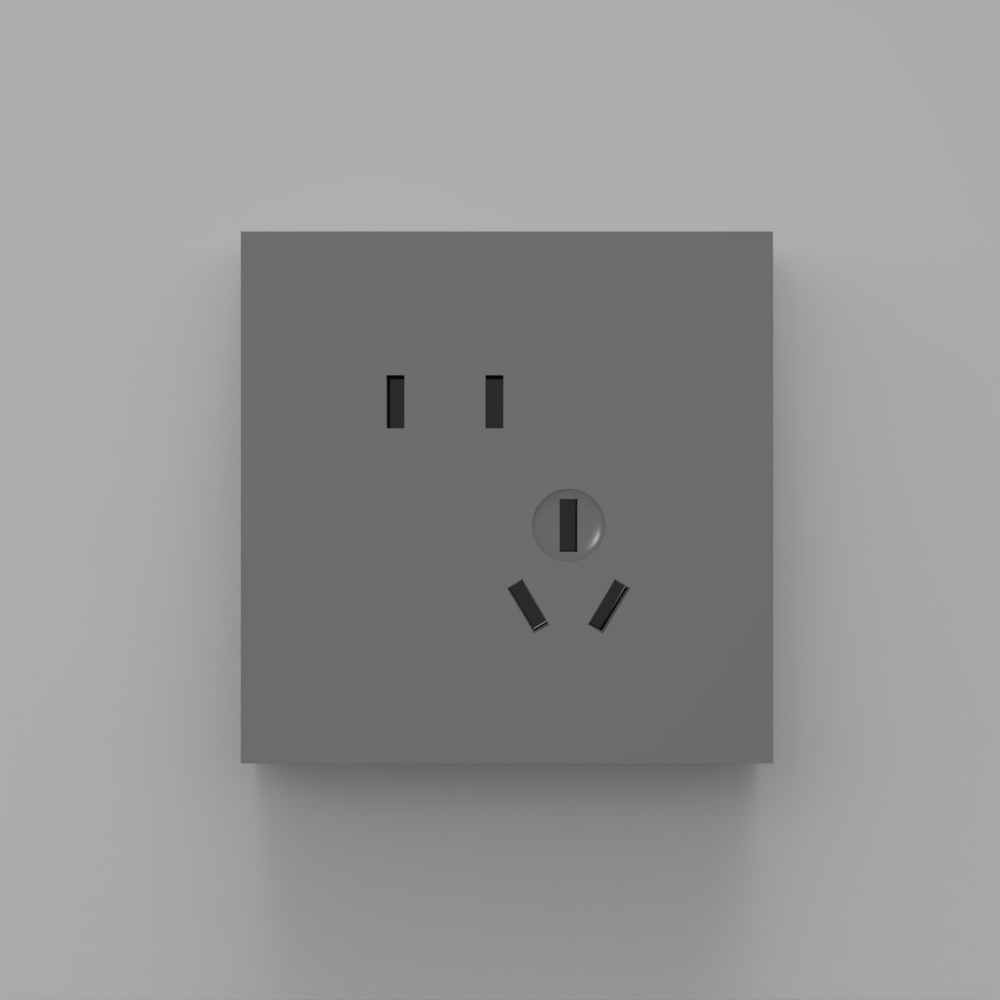 插座-肤感-斜五孔