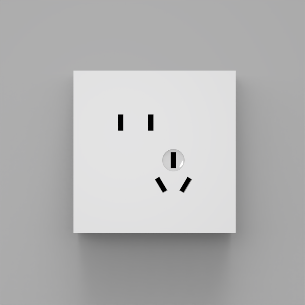 插座-塑料-斜五孔